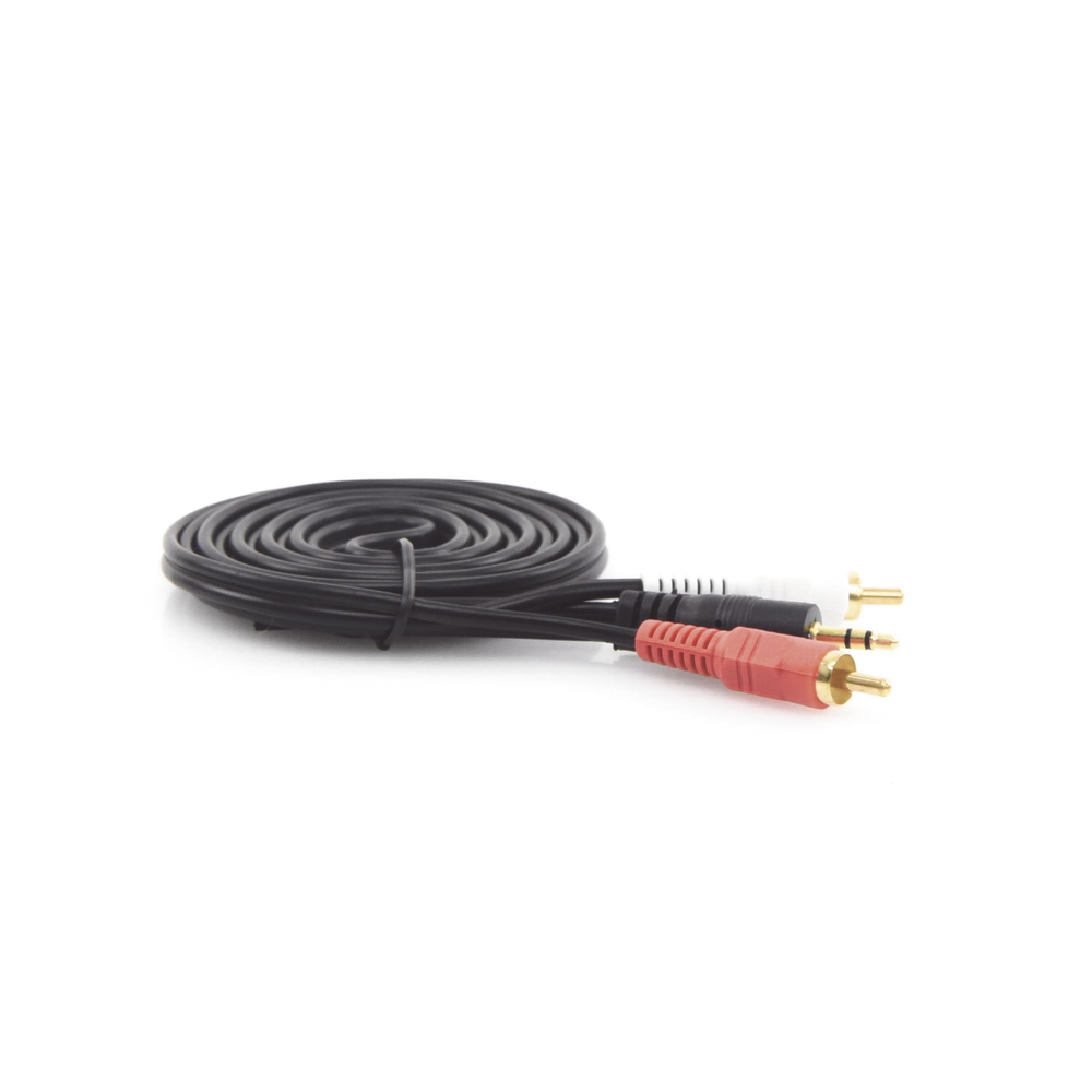 3.5mm Stereo to 2 RCA Male Converter 1.83m, for Audio Applications, Compatible with VSSL and Epcom ProAudio Amplifiers