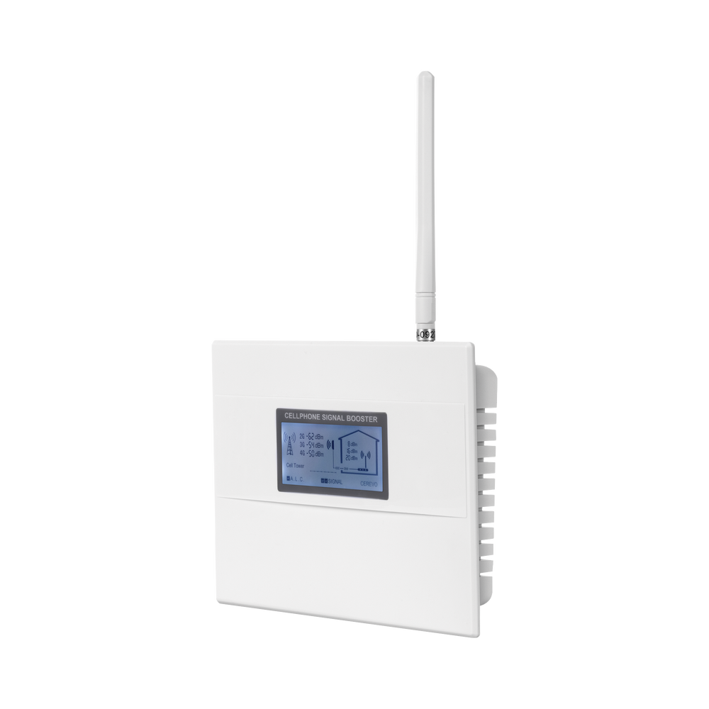 Kit Amplificador de Señal Celular 4G, 3G, 2G y VOZ. Soporta Múltiples Operadores, Dispositivos y Tecnologías Simultáneamente. Tribanda. Mejora la señal en interiores de Hasta 500 metros cuadrados.