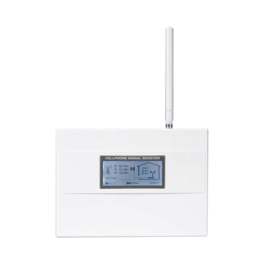 Kit Amplificador de Señal Celular 4G, 3G, 2G y VOZ. Soporta Múltiples Operadores, Dispositivos y Tecnologías Simultáneamente. Tribanda. Mejora la señal en interiores de Hasta 500 metros cuadrados.