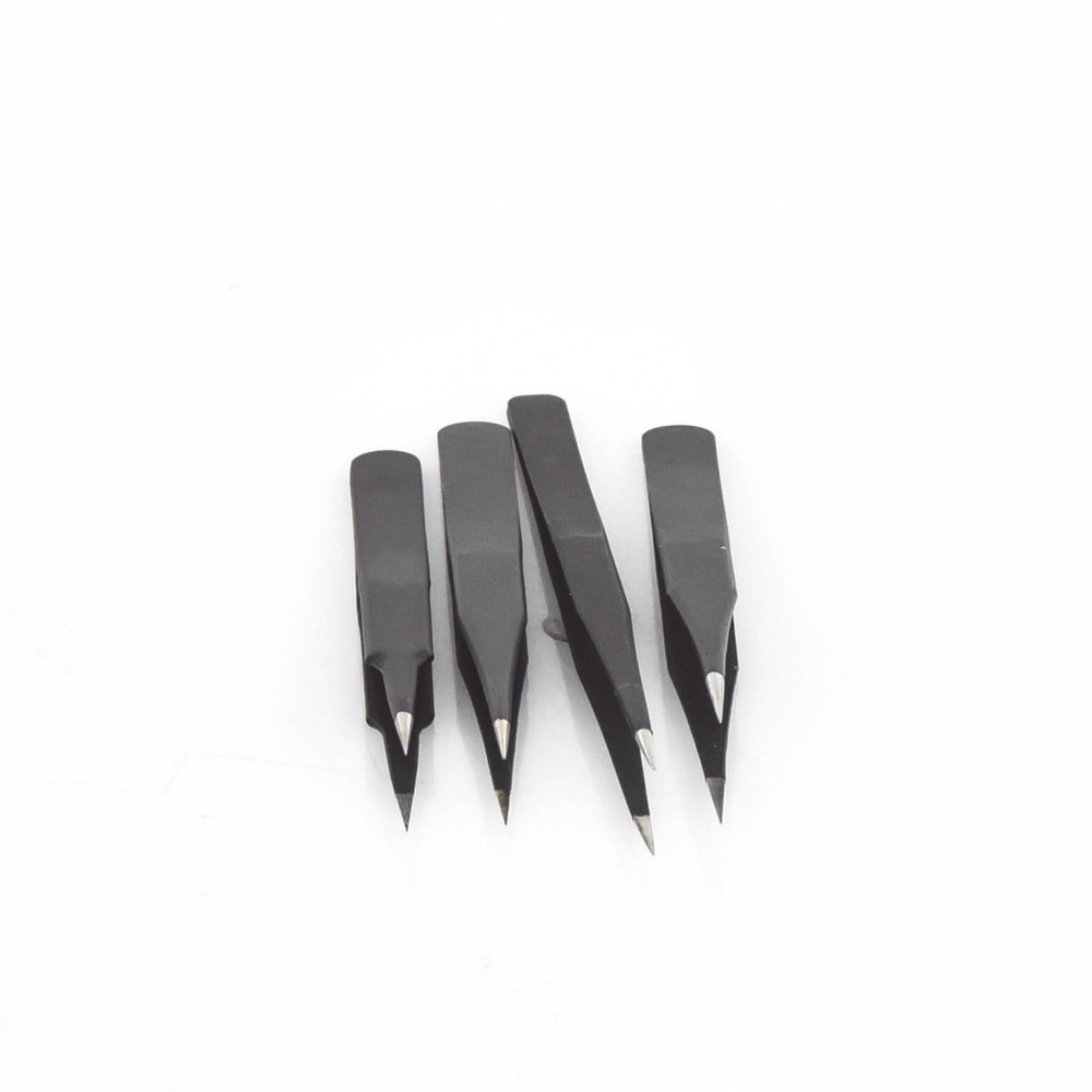 Juego de 4 Pinzas Antiestáticas.