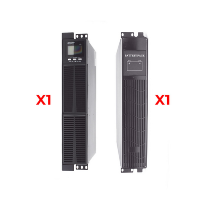 Kit de UPS EPCOM POWERLINE de 2KVA / 1800W / Incluye Banco de Batería externo EPU4BAT