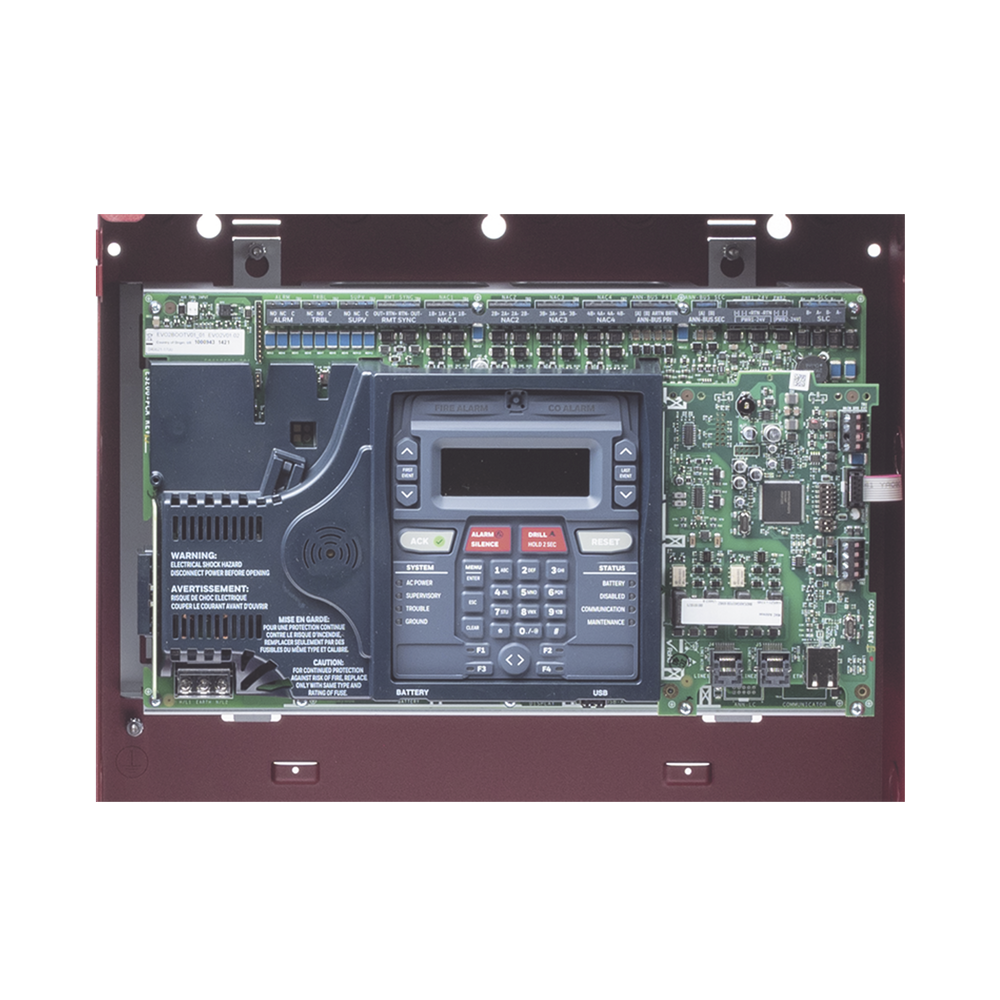 Addressable Fire Detection Panel / 318 Points: 159 Detectors and 159 Modules / Expandable up to 954 Points / 4 NACs / Without Communicator
