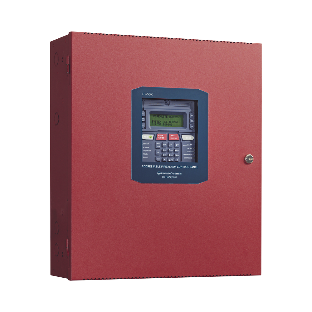 Addressable Fire Detection Panel / 50 Points in Any Combination of Detectors and Modules / 2 NACs / With Communicator