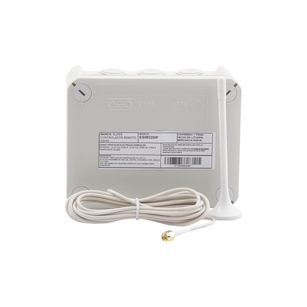 Controlador remoto 3G / Activación por medio de CELULAR (APP o LLAMADA) / Marcador / Caja Nema IP67 / 2000 Usuarios