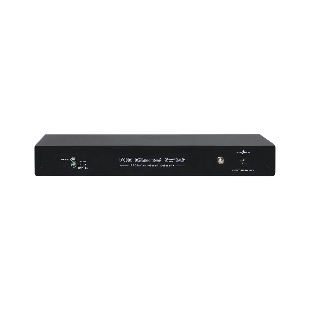 PoE Switch / 100 Meters PoE / 8 ports 802.3af/at (132.5 W) 10/100Mbps + 1 Uplink port