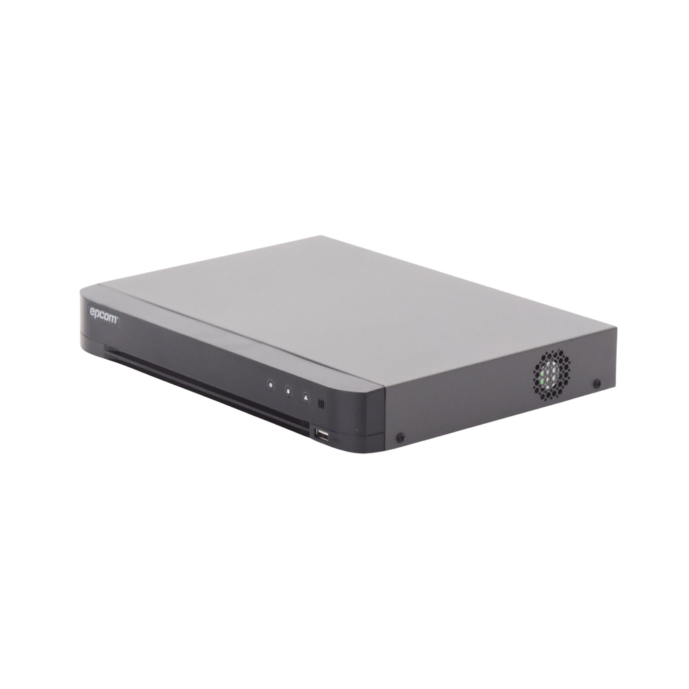 4 Megapixel DVR / 16 TURBOHD Channels + 8 IP Channels / 1 Hard Drive Bay / Coaxitron Audio / Prevents False Alarms / Full HD Video Output