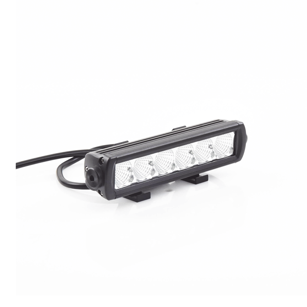 Single-row, clear LED bar, 12-24 VDC, 9 inches long, 2175 lumens, permanent mount