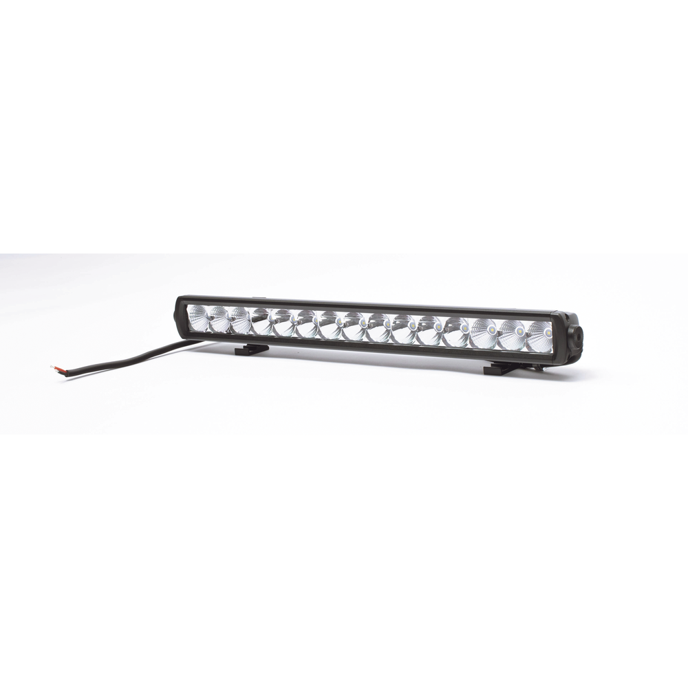 Single-row, clear LED bar, 12-24 VDC, 20 inches long, 2175 lumens, permanent mount