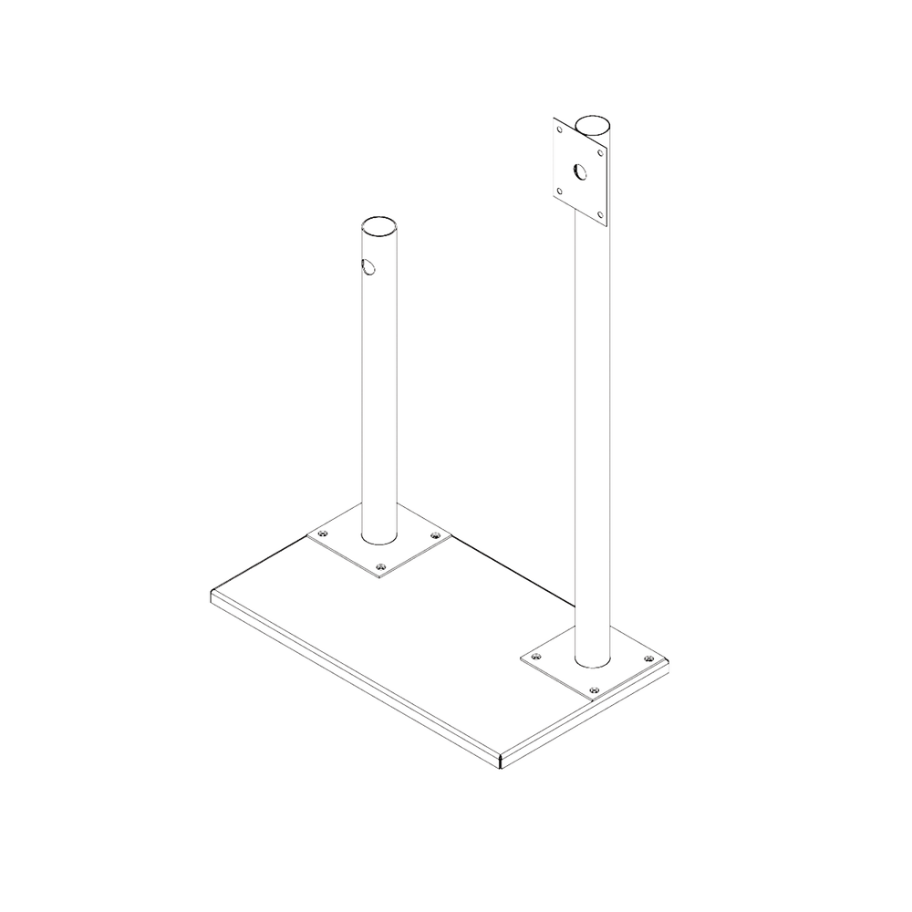 Base de Demostración para Antena FORCE y Cámara HIKVISION.