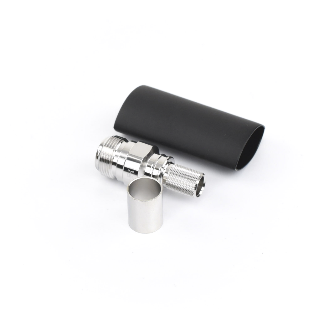 N Female Crimp Connector with Captive Pin for RG8 LMR-400 Cables