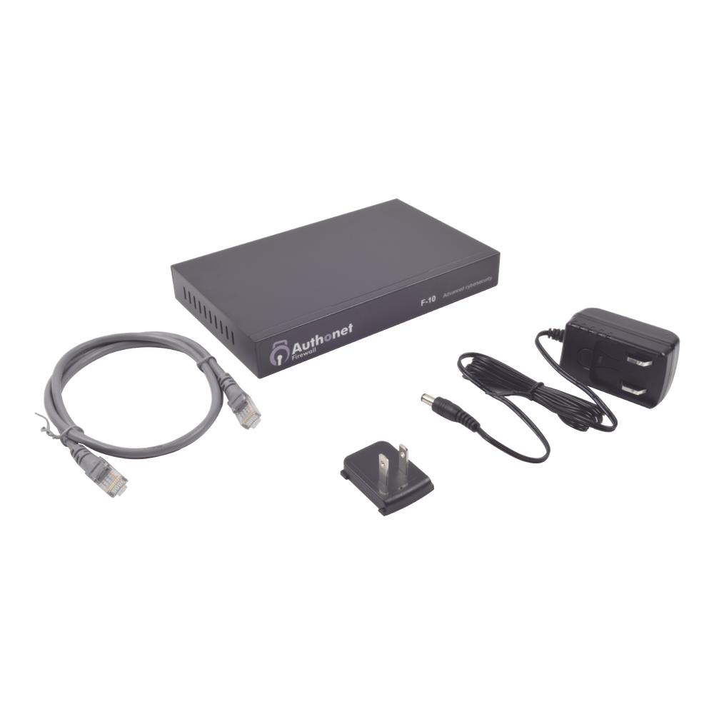 Authonet Firewall (Intrusion, Ransomware, Internal Network and WAN Protection) Advanced Content Filtering, Port and IP Blocking, 4 LAN Ports