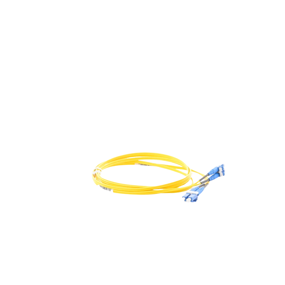 Jumper de Fibra Optica Monomodo 9/125 OS2, LC-LC Duplex, OFNR (Riser), Color Amarillo, 2 Metros