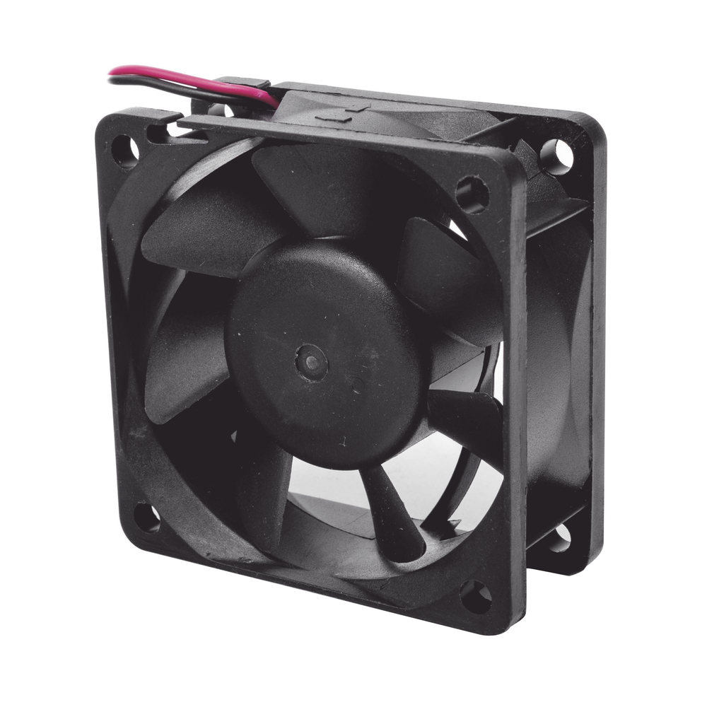 Ventilador Anticondensante Axial Cuadrado, 60x60x25 mm, 24 Vcd, 4500 RPM, 2.9 W, 0.12 A, Flujo de Aire de 25.0 CFM, Unión Sellada.