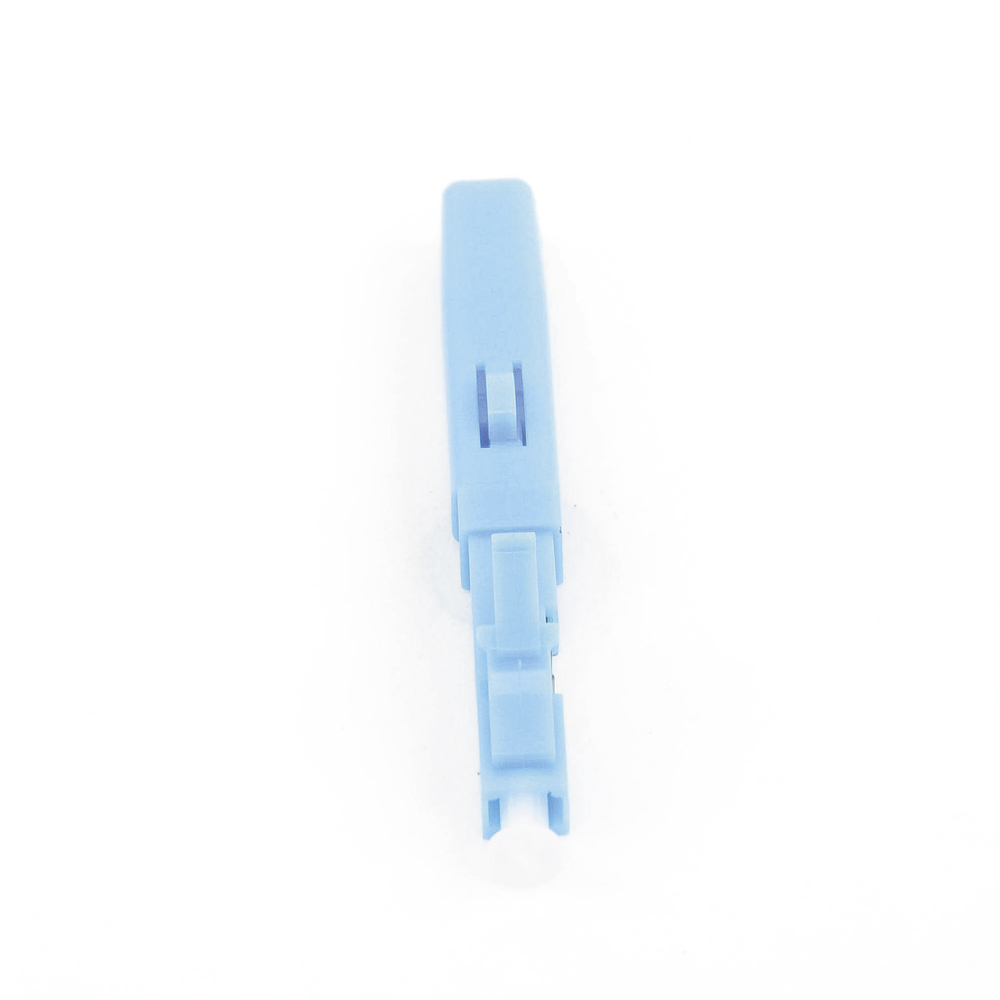 Field-Installable, Single-Mode, LC/UPC, Pre-Polished, Re-Terminatable Quick Connector for Flat Drop Fiber