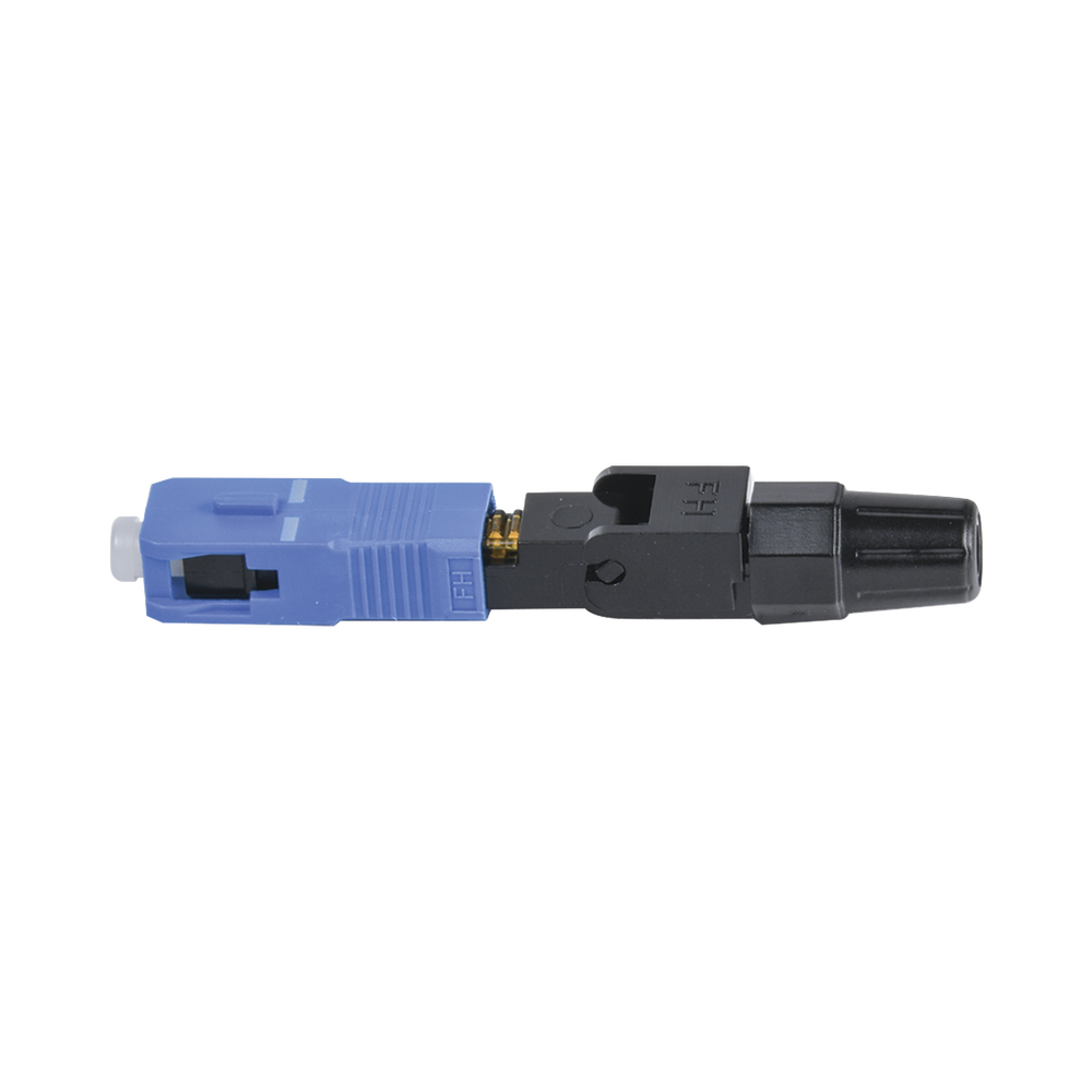 Conector Rápido de Instalación en Campo, Monomodo, SC/UPC, pre-pulido, re-terminable, ideal para Aplicaciones FTTx