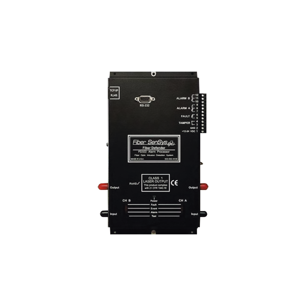 Sensor de Seguridad Perimetral de 1 Zona / Detección por Fibra Óptica Sensitiva/ 0 a 5 Km de protección/ Comunicación IP