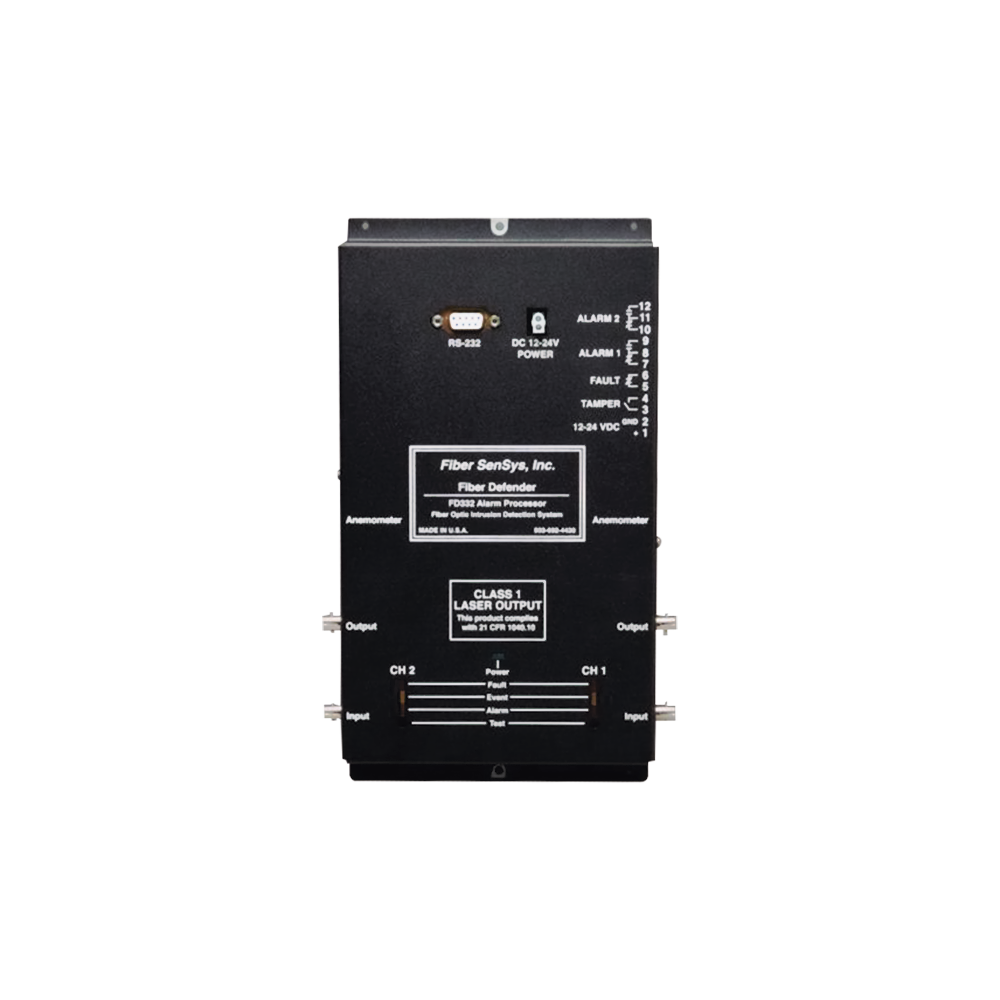 Sensor de Seguridad Perimetral de 2 Zonas / Detección por Fibra Óptica Sensitiva/ 500 Metros de protección por zona