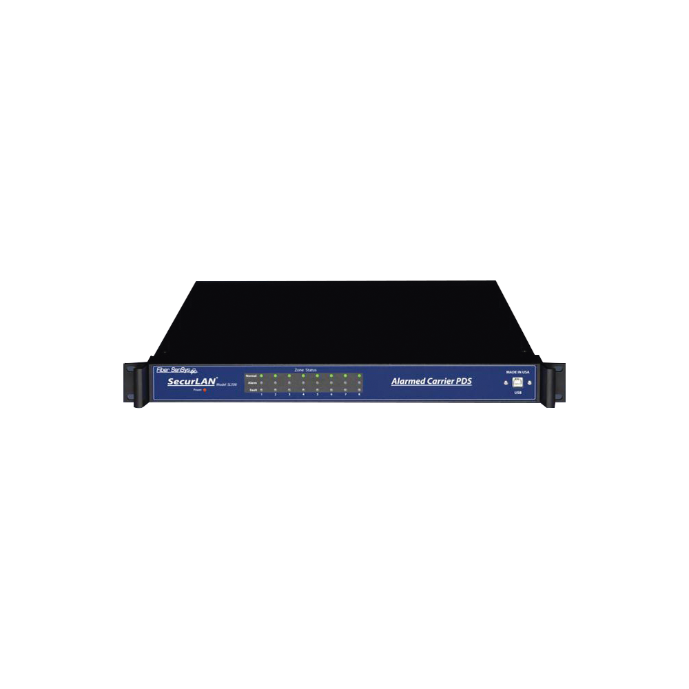 Sensor de Seguridad Perimetral por Fibra Óptica Sensitiva / Para Montaje en Rack (19'') / 8 Zonas de Protección/ De 0 hasta 800m
