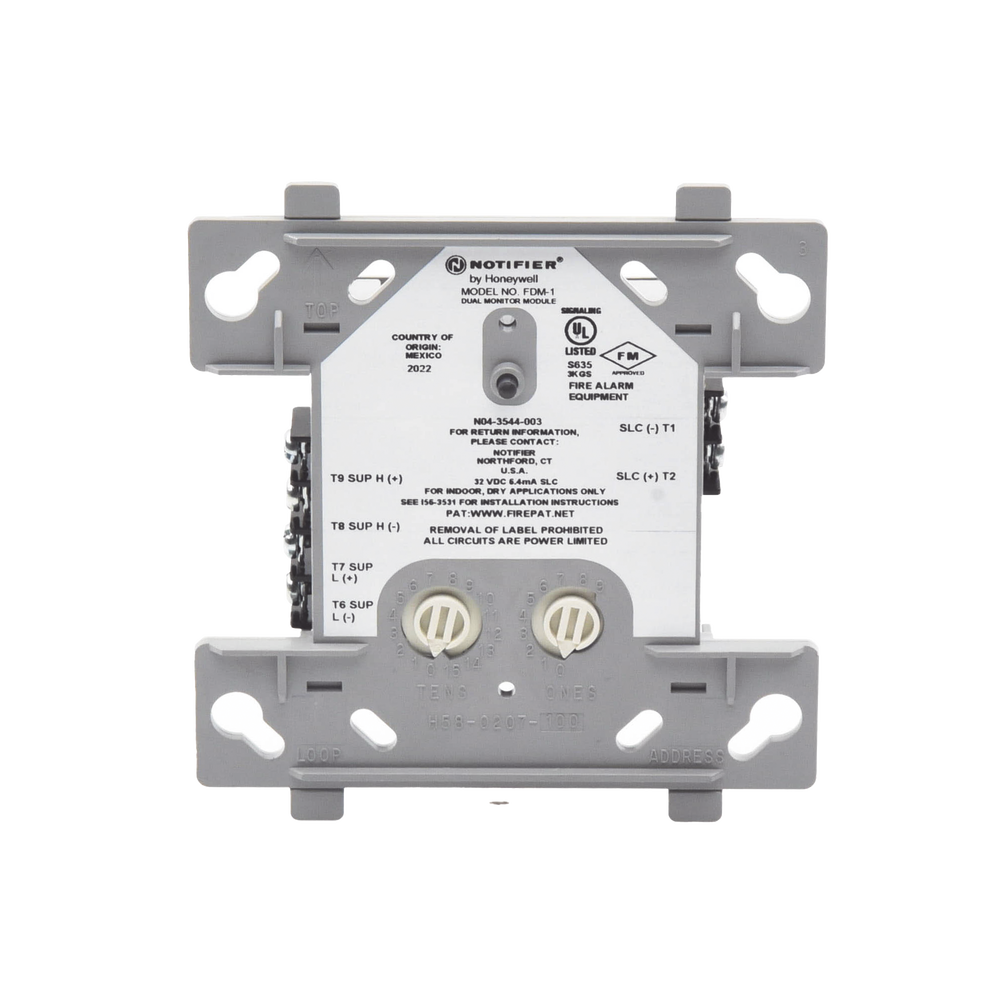 Módulo de Monitoreo Doble / Direccionable / Tecnología FlashScan® / Supervisa 2 Zonas Independientes