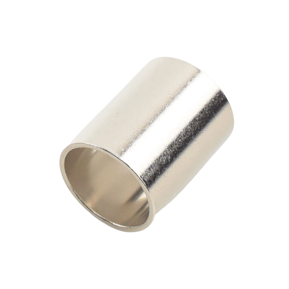 Nickel Plated Ferrule-Bushing for Folding in Group E and I Cables such as RG-8/U, RG-213/U, LMR-400.