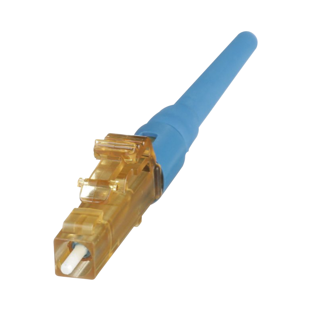 OptiCam LC Simplex Fiber Optic Connector, Singlemode 9/125 OS2, Pre-polished, Blue