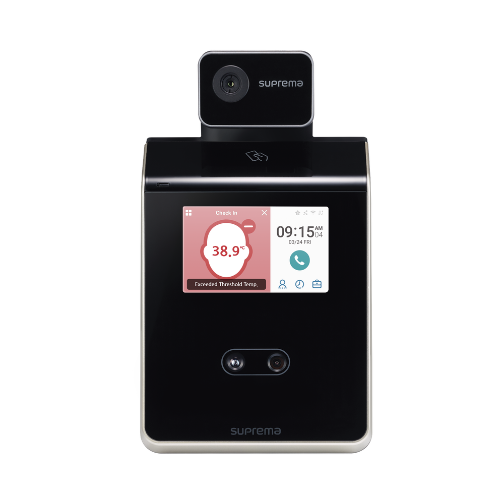 FaceStation 2 Facial Reader / High Temperature Notification / Bluetooth MultiClass SE Dual RFID (125KHZ EM HID PROX 13.56MHZ Mifare DesFire / EV1 FELICA ICLASS S) Compatible with BioStar2