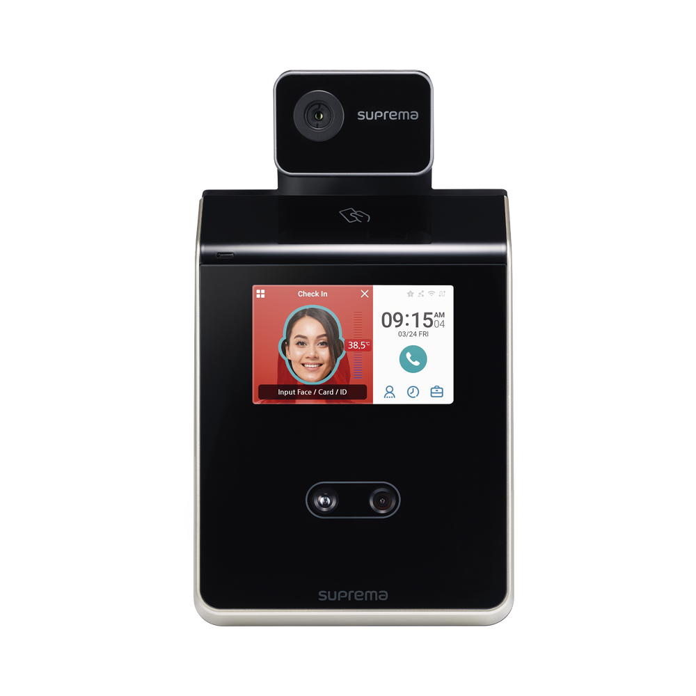 FaceStation 2 Facial Reader / High Temperature Notification / Bluetooth MultiClass SE Dual RFID (125KHZ EM HID PROX 13.56MHZ Mifare DesFire / EV1 FELICA ICLASS S) Compatible with BioStar2