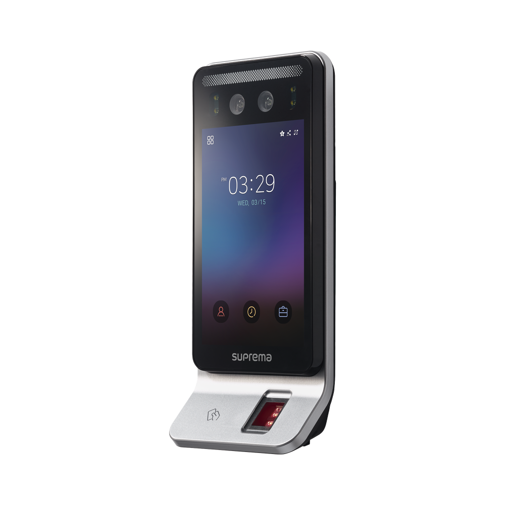 Multi-technology reader with mask detector / Facial recognition, fingerprint, mobile card and RFID (125kHz EM & 13.56 Mhz MIFARE) / Compatible with BioStar2