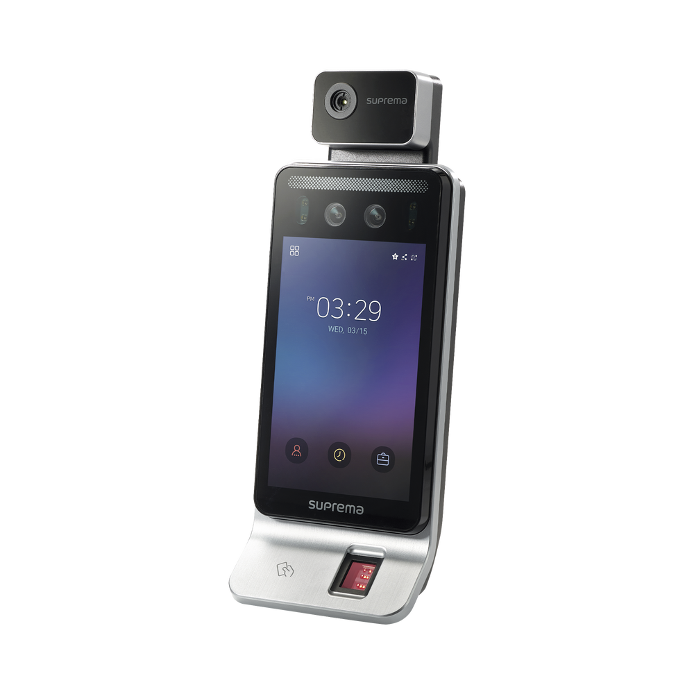 Facial Recognition Reader/F2 / Fingerprint / Temperature Notification / with RFID reader (125kHz EM & 13.56 Mhz MIFARE) Compatible with BioStar2