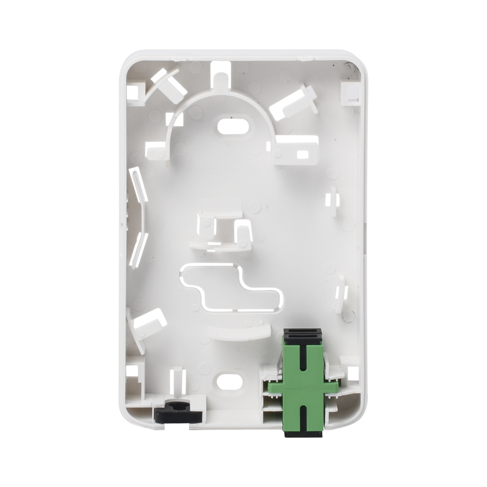 Fiber Optic Terminal Box (Rosette) with 2 SC/APC couplers, white