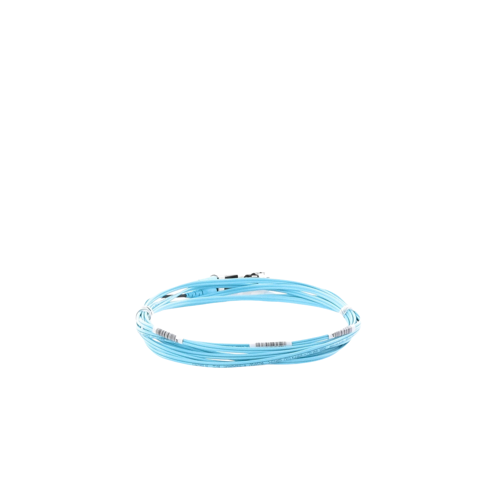 Jumper de Fibra Optica Multimodo 50/125 OM3, LC-LC Duplex, OFNR (Riser), Color Aqua, 3 Metros