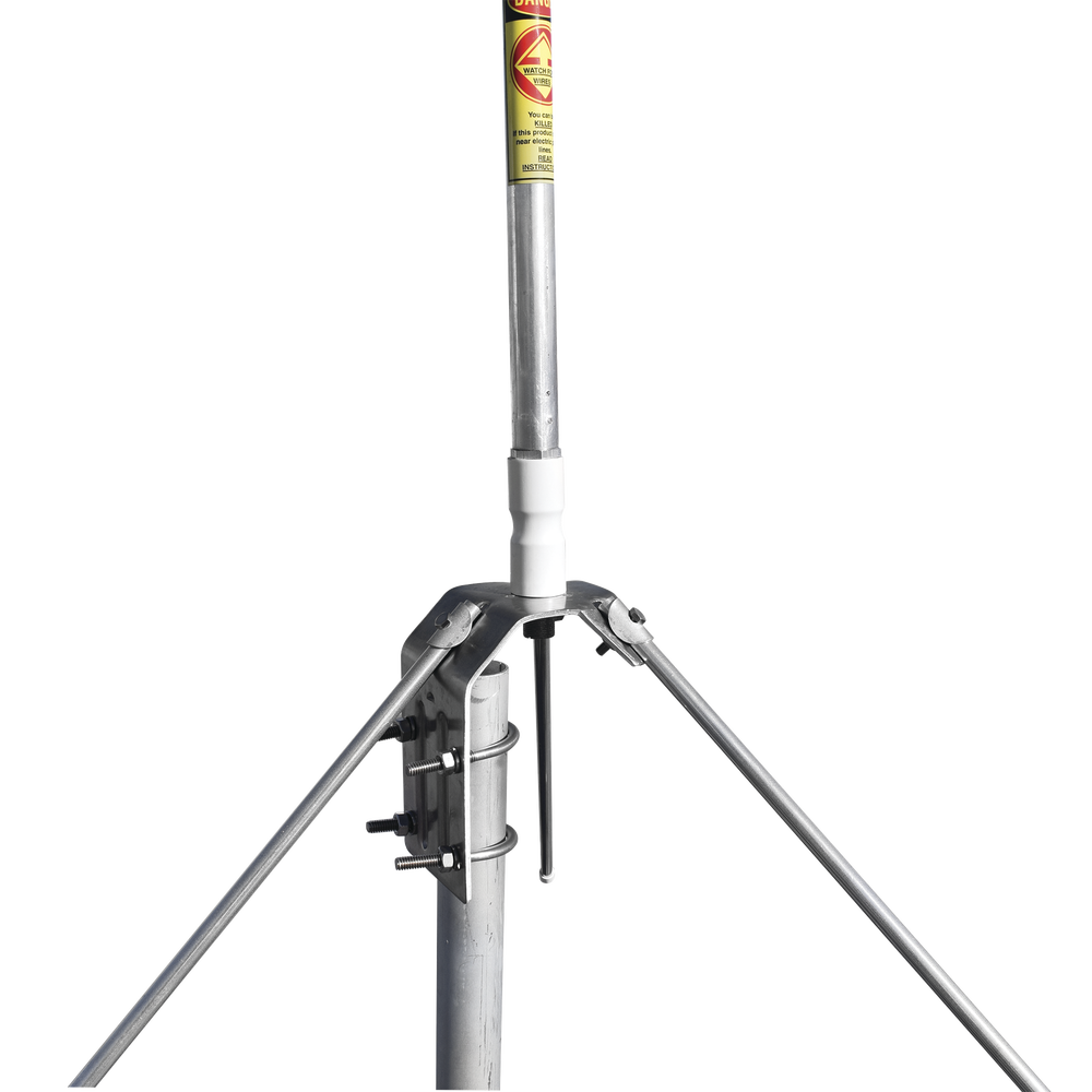 VHF Base Antenna, Aluminum/Fiberglass, Frequency Range 148-174 MHz, 3dB Gain