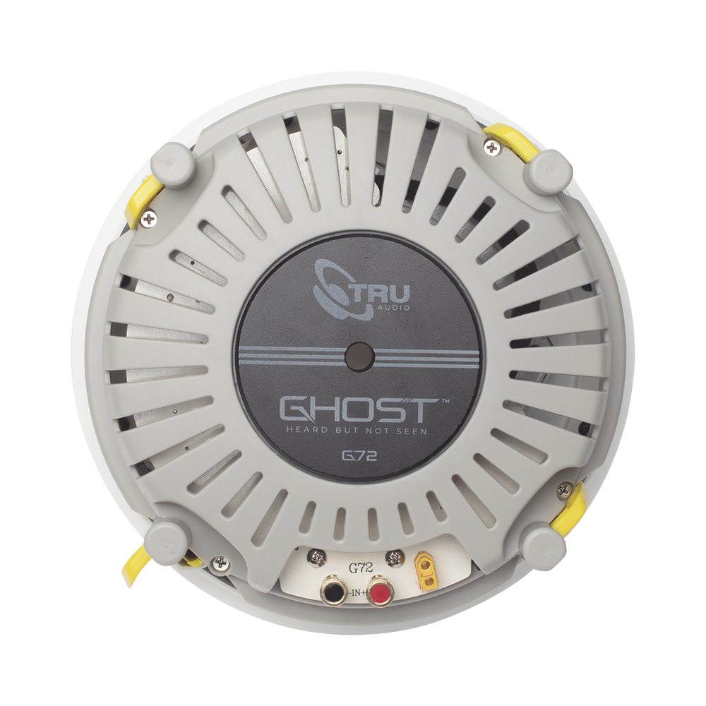 Ghost Series 7" In-Ceiling Speaker, TruGrip Design, Tool-Free Installation, White Polypropylene Woofer with Quick Connect