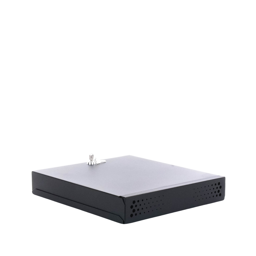Gabinete Metálico de Seguridad para DVR/NVR. Tamaño Max. de DVR/NVR: 315 x 62 x 288 mm (An. x Al. x Prof.)