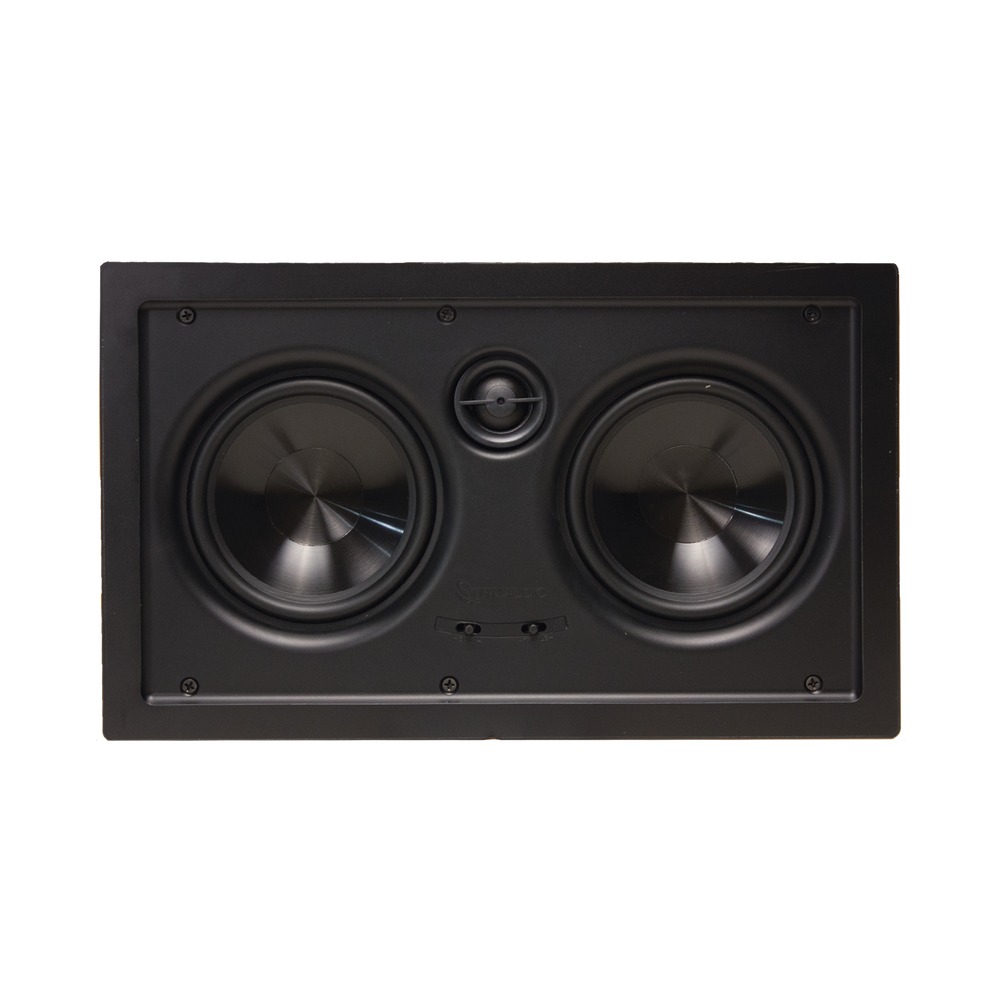 Serie Ghost HT en la pared, woofers dobles de polietileno inyectado de 5in , tweeter de seda suave de 1in , 5-100W, 8ohms