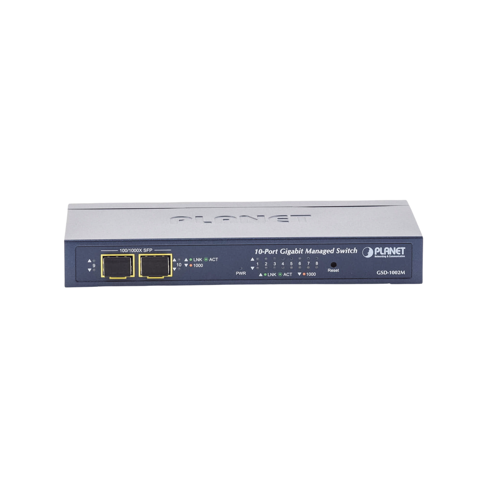 8-Port Giga + 2-Port SFP Managed Desktop Switch