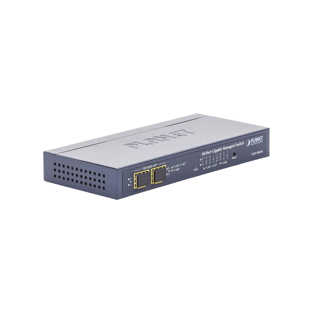 8-Port Giga + 2-Port SFP Managed Desktop Switch