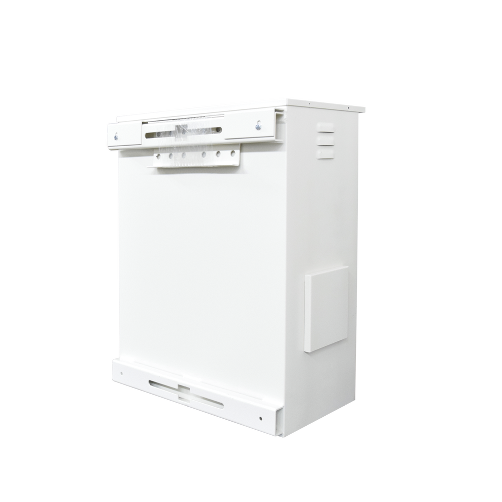 Gabinete Metálico de Seguridad para 2 Baterías y/o Equipo Similar con Montaje en Poste.