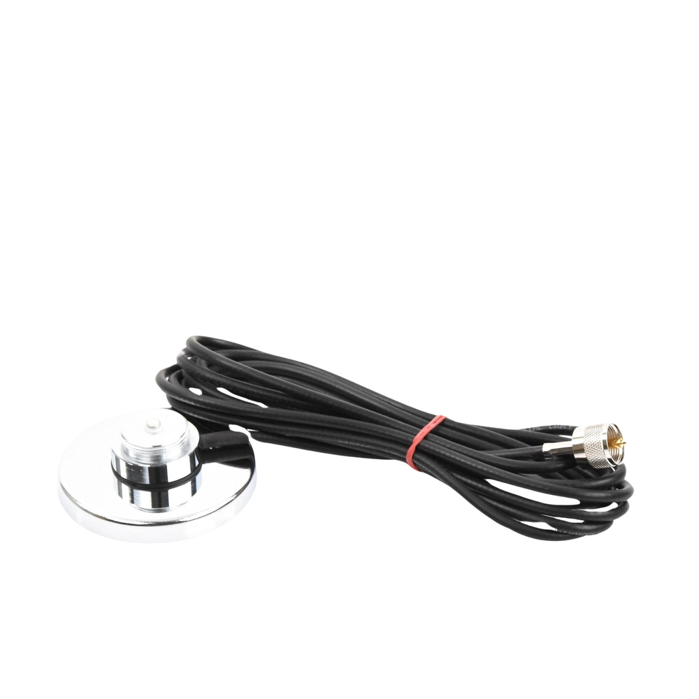 Magnetic Mount for 3/4" (NMO) Antennas, 3.5m RG58U Cable and UHF (PL259) Male Connector.