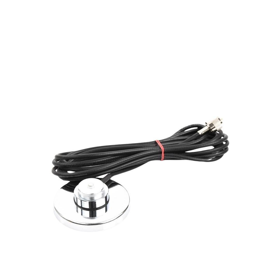 Magnetic Mount for 3/4" (NMO) Antennas, 3.5m RG58U Cable and UHF (PL259) Male Connector.