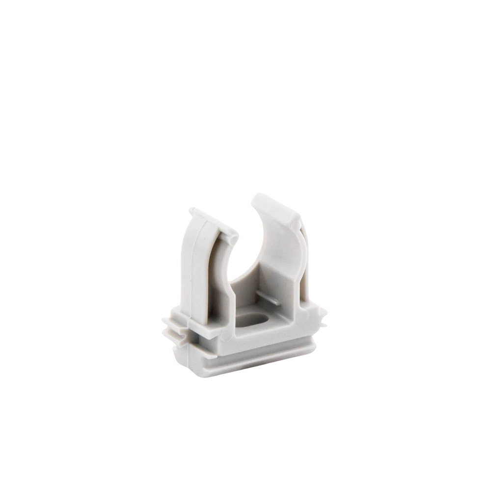 Pressure support (Clamp), Self-extinguishing PVC, open for 16 mm pipe