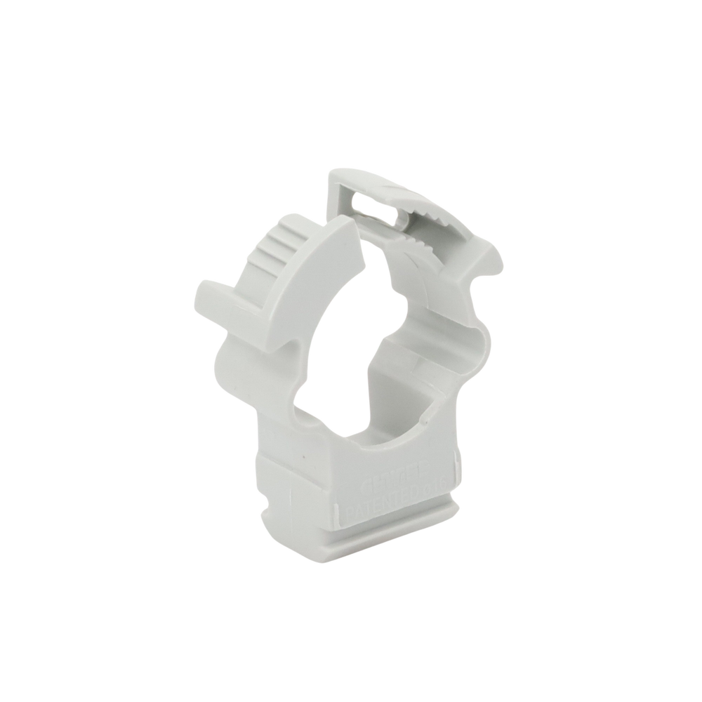 Collar support (Clamp), Self-extinguishing PVC, closed for 16 mm pipe