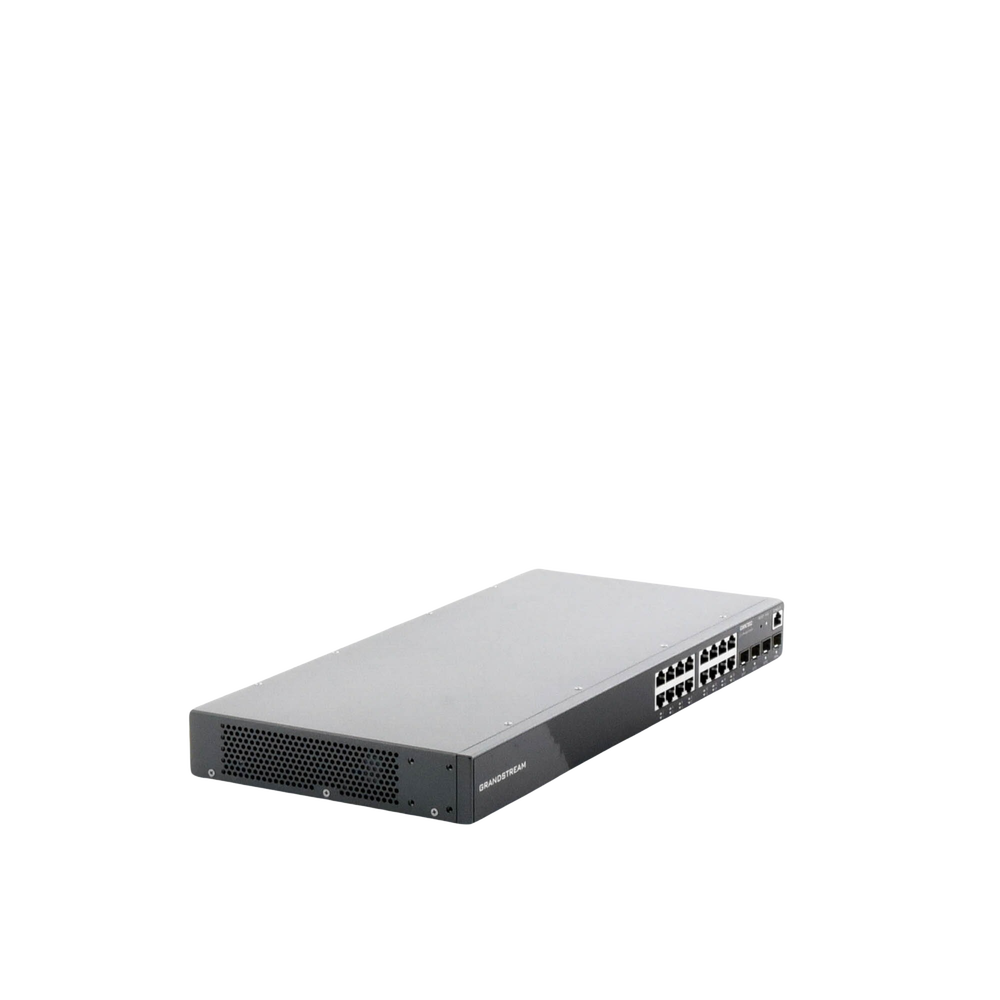 Manageable Gigabit Switch / 16 10/100/1000 Mbps ports + 4 SFP Uplink Ports / Compatible with GWN Cloud.