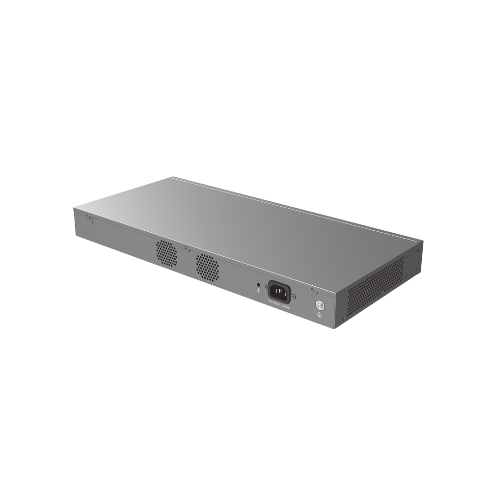 Switch Gigabit PoE+ Administrable / 16 puertos 10/100/1000 Mbps + 4 Puertos SFP+ 10G Uplink / Hasta 240W / Compatible con GWN Cloud.