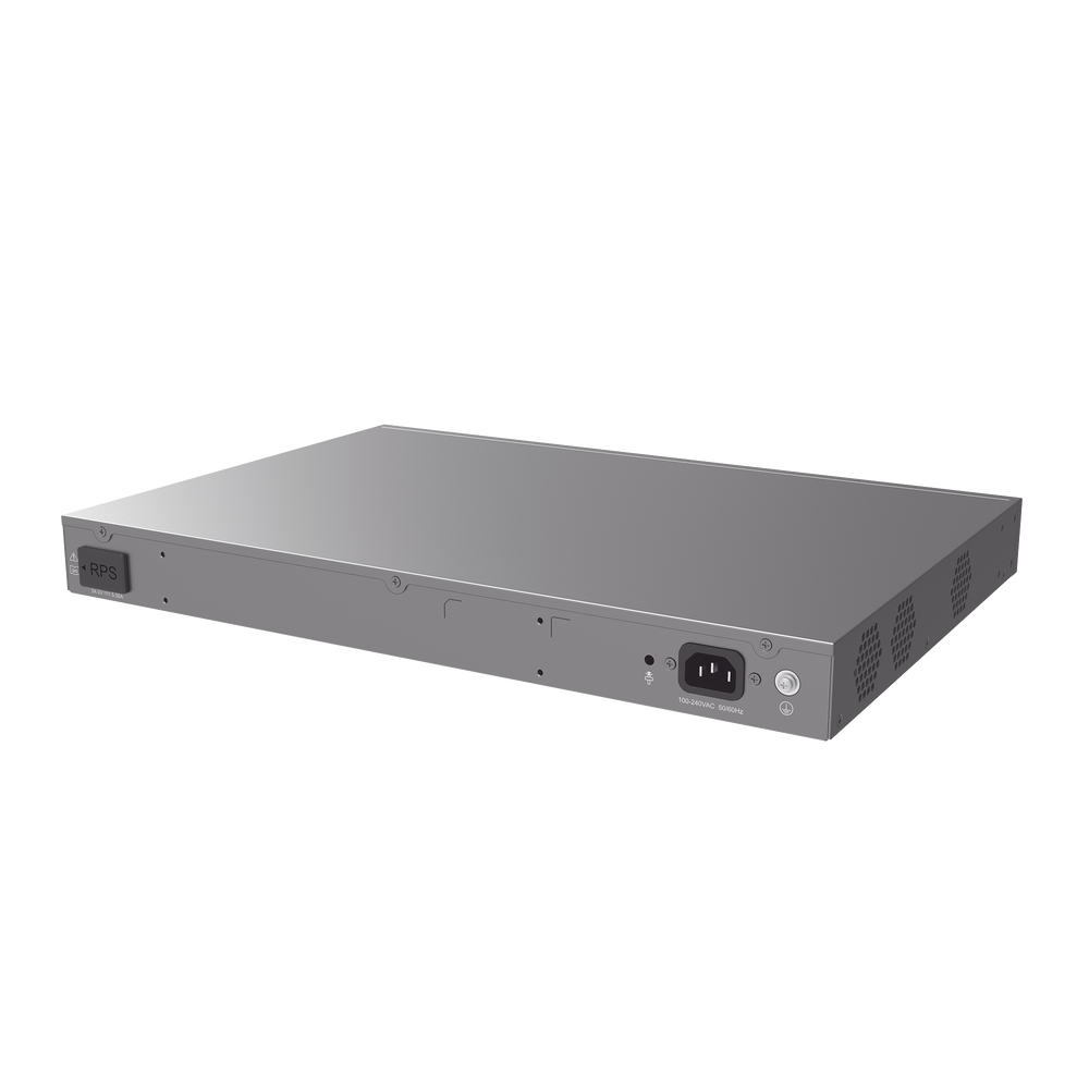 Switch Gigabit PoE+ Administrable / 24 puertos 10/100/1000 Mbps + 4 Puertos SFP+ 10G Uplink / Hasta 360W / Compatible con GWN Cloud.