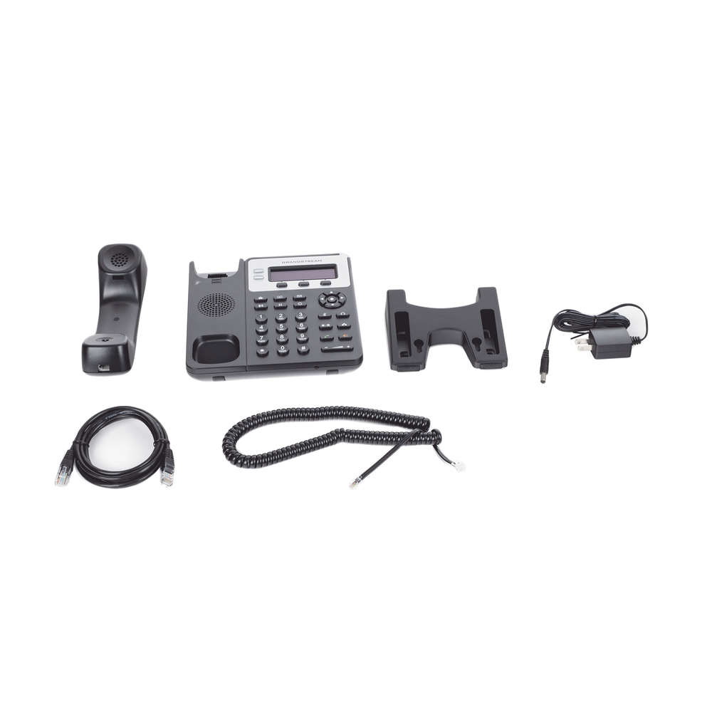 2-line SMB IP phone with 3 programmable feature keys and 3-way conferencing. PoE