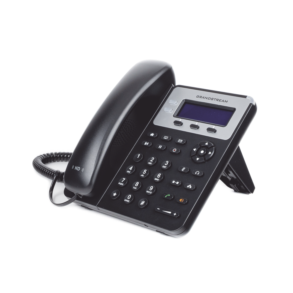 2-line SMB IP phone with 3 programmable feature keys and 3-way conferencing. PoE
