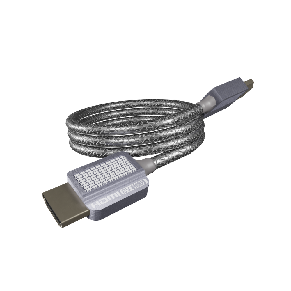 8K High Resolution HDMI Cable / Version 2.1 / 1 Meter Length / Recommended for eARC Audio / Dolby Atmos