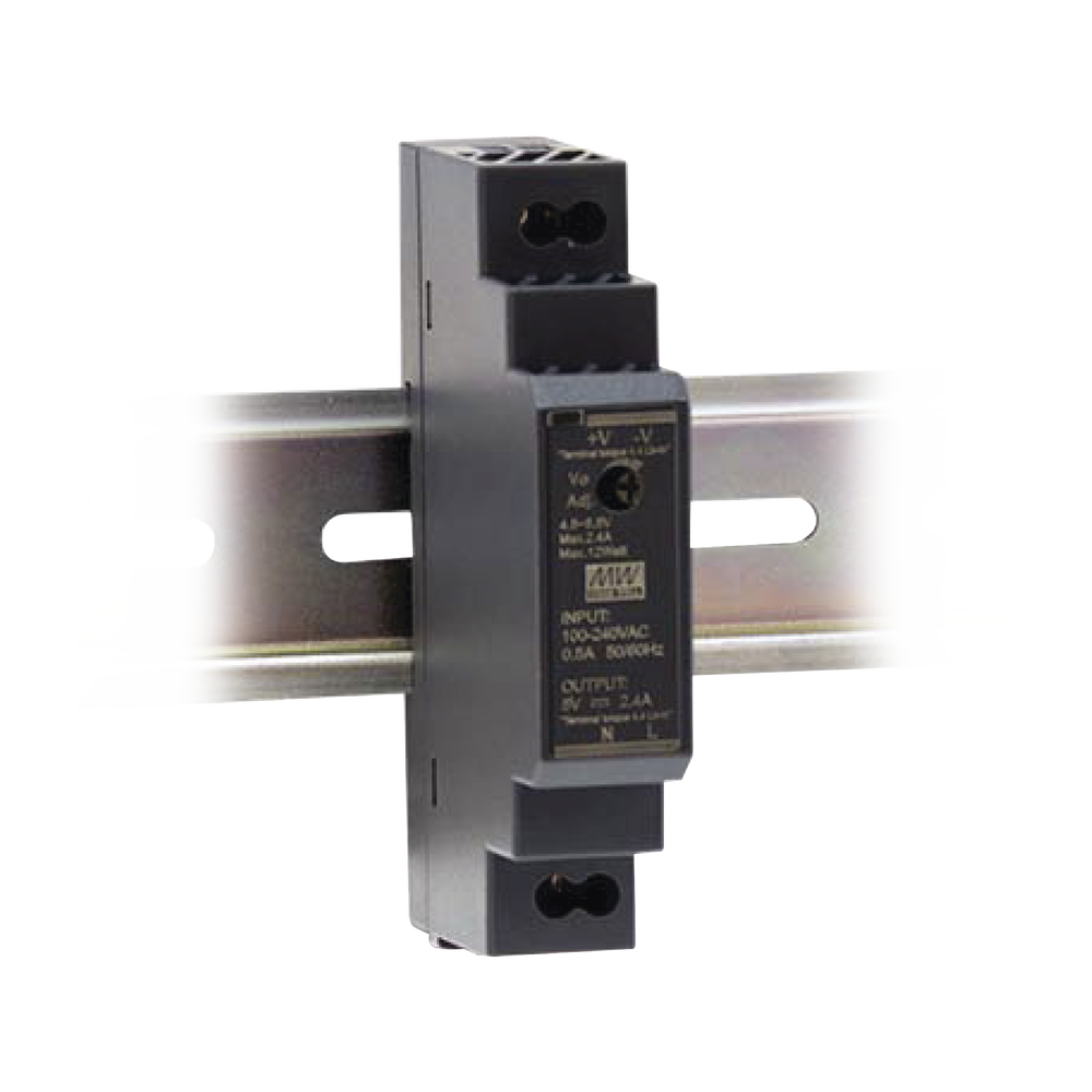 Fuente de Poder Industrial Ultra Delgada Riel Din 12Vcd, 15W