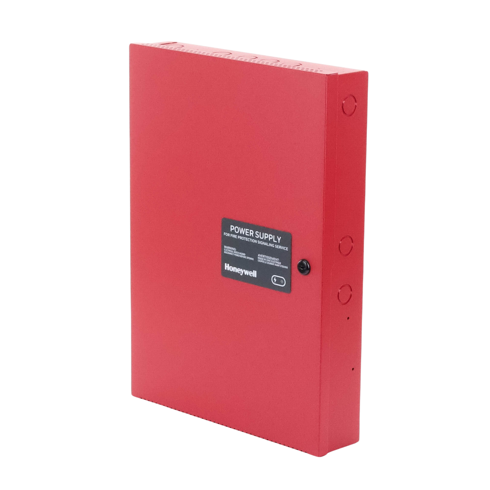 Conventional Remote Power Supply / 10 A / 3 Inputs / 7 NAC or Auxiliary 24 Vdc Outputs / Red Cabinet